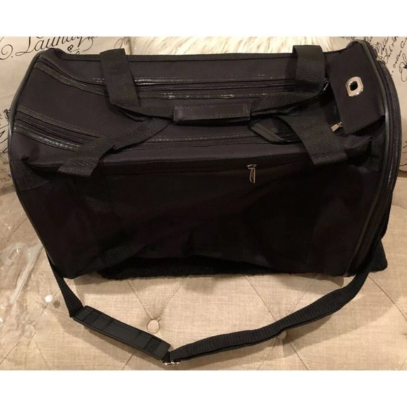 NEW! Colorpet Black Soft Sided Small Pet Animal Carrier Dog Cat - Picture 1 of 9